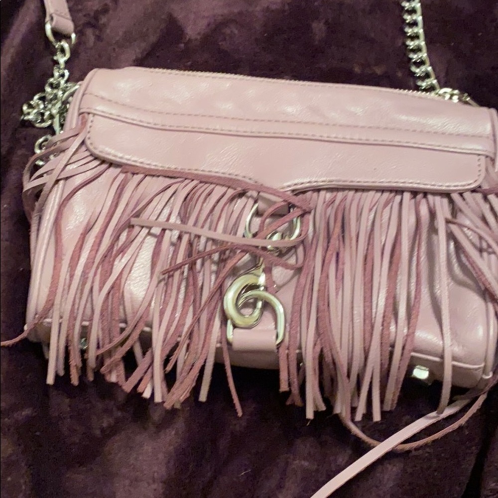 COPY - Rebecca Minkoff purple fringe cross body!